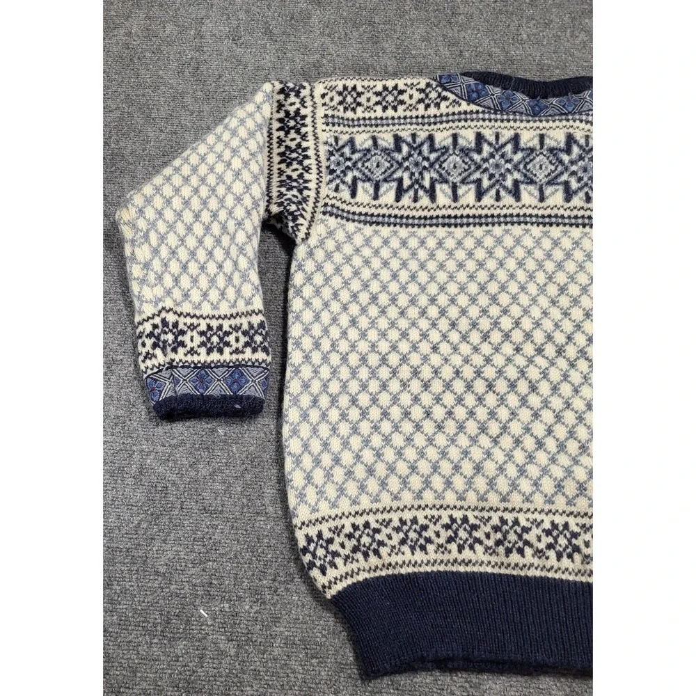 Vintage 90s Dale Of Norway Cardigan Knitted Wool Sweater Men's Size X-Large - Picture 10 of 13
